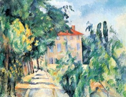 House with Red Roof by Cezanne